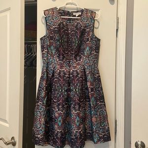 Liz Claiborne size 12 midi pleated skirt. Gently worn.Hidden zipper in back.